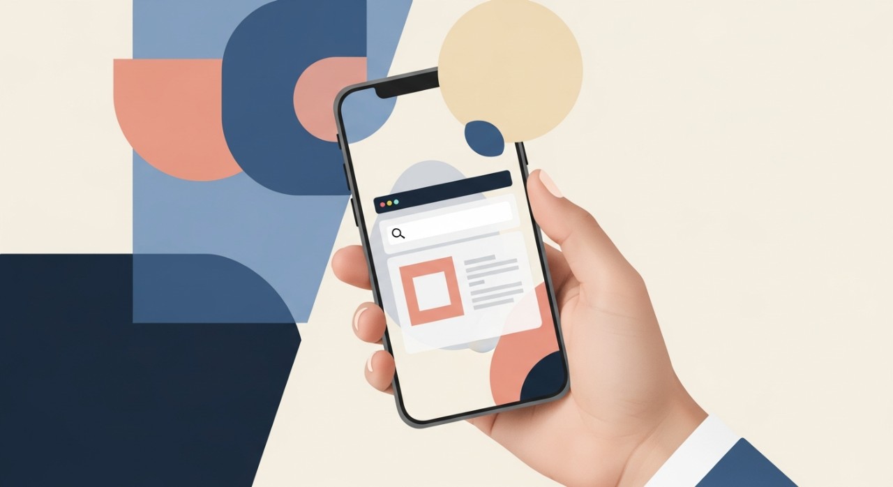 Seseorang sedang menggunakan telefon pintar untuk menyemak status bantuan MyKasih di laman web rasmi